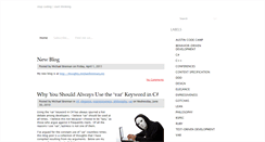 Desktop Screenshot of blog.michaelbrennan.net